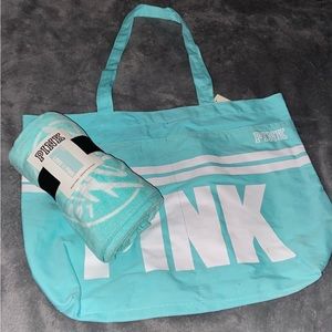 PINK Victoria’s Secret tote and towel